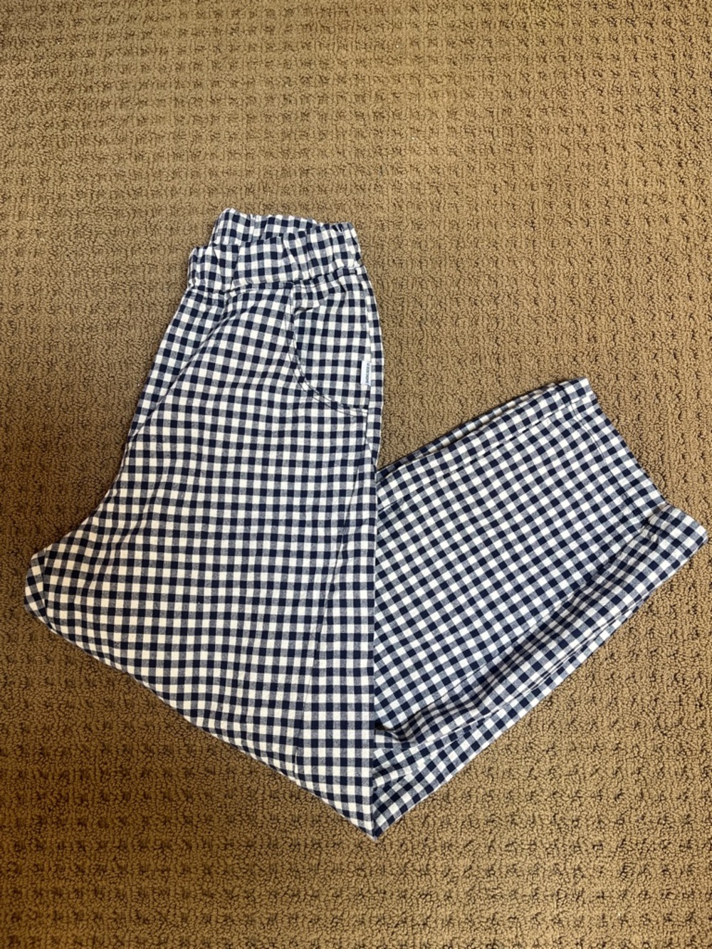 Le Bon Shoppe Arc Pants in Navy & White Gingham - S - Picture 2 of 6